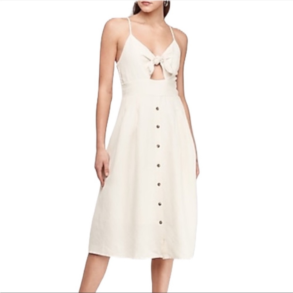 Express Ivory Midi Dress